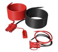 Câble d'alimentation de treuil à déconnexion rapide de 4,3 m, 2 AWG, câblage en cuivre de calibre 2 AWG, câbles de connexion et de déconnexion rapides, kit de câblage de batterie robuste.