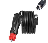Câble d'alimentation de Voiture 12 V DC 18 AWG de 2,5 m, Allume-Cigare mâle vers Mini DIN mâle à 4 Broches pour DVD, TV LCD, DVR de Voiture, Appareil Photo
