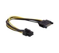 Câble d'alimentation DeLOCK - SATA 15 broches (M) vers PCI Express 6 broches (M) - 21 cm