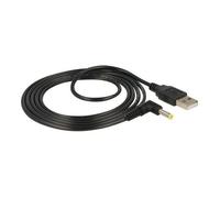 DeLock Câble de raccordement USB-A vers DC 4,0 x 1,7 mm 1,5 m — 1x USB-A mâle 1x DC creux 5 V Noir