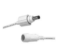 Câble D'Alimentation D'Extension Mâle Femelle,Étanche Ip67 Ip68,Dc 12V,2.1Mmx5.5Mm,0.5M,1M,2M,3M,5M,10M,Pour Caméra Led Extérieure.White 0.5M.