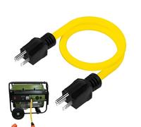 Câble d'alimentation du Générateur Mâle - Adaptateur De Prise 12 AWG 125 V 5-15P | Rallonge Électrique À Trois Conducteurs, Câble d'alimentation Ignifuge pour Outils De Commutation, Atelier De Garage