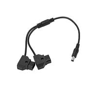 Câble d'alimentation du Moniteur, Faible Génération de Chaleur, Câble d'alimentation Mâle Double D-Tap pour Lumière de Remplissage, Câble d'alimentation du Moniteur DC 5.5 2.1