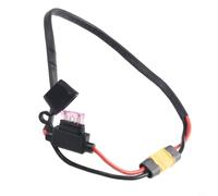 Câble d'alimentation électrique de vélo 14 AWG en silicone pour XT60 avec fusible étanche 50 A, cordon de décharge résistant aux hautes températures pour batterie de vélo électrique