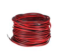 Câble d'alimentation Électrique D'extension DC12V 2 Broches 5M~100M Rouge Et Noir, Câble De Connexion en Cuivre PVC 18/20/22 AWG for Ruban LED(2Pin PVC 20awg,10M)