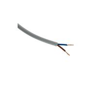 Zenitech Câble d'alimentation électrique H05VV‑F 2x1,5 mm² – Souple, résistant à l'abrasion gris 10m