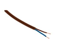 Câble d'alimentation électrique HO3VVH2-F 2x 0,75 Marron - 10m