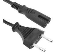 Câble d'alimentation électrique IEC-60320 1.8m. Fiche C7 femelle à bipolaire mâle G