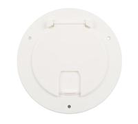 Câble d'alimentation électrique RV rond avec couvercle de verrouillage résistant, matériau en nylon, camping-car, remorque de camping-car de 3 1/2 pouces,