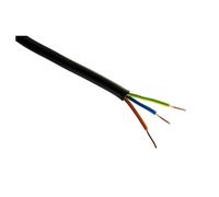 Zenitech Câble électrique U-1000 R2V 3G2,5 mm² Noir 10 m