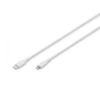 Digitus Câble USB‑C vers Lightning 0,5 m – MFI – 60 W USB 2.0 – Blanc