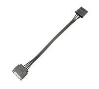 Câble d'alimentation en Y Molex IDE 15 broches mâle vers double 4 0,2 M | For disque dur PC(1 X 4pin)