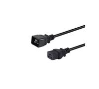 Câble d'alimentation Equip 112131 Noir 3m IEC C20 Mâle vers IEC C19 Femelle H05VV-F3G 3G1.5mm² 250V 16A Certifié REACH, RoHS, VDE