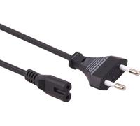 Câble d'alimentation Euro Câble d'alimentation UE mâle 3m 2 PIN C7 Câble de raccordement électrique PC