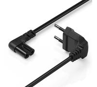 Câble d'alimentation Euro coudé 3m noir