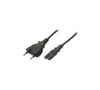 LogiLink Câble d'alimentation CP092 - Euro mâle vers C7 femelle 1,80 m Noir