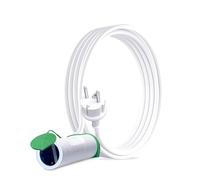 Câble d'alimentation Extérieur 5m IP44 Blanc H05VV-F 3x1.5mm² avec 2 Prises Schuko - pour Terrasse Fêtes et Travaux Résistant aux
