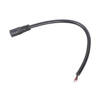 Câble d'alimentation femelle CC 5,5 x 2,5 mm - Extrémités pré-étamées - 25 cm/100 cm - Pour systèmes solaires de vidéosurveillance - Transmission d'énergie