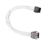 Câble d'alimentation flexible 8 broches 6 + 2 broches avec cordon en nylon renforcé pour boîtier d'ordinateur et flux d'air optimisé 30 cm Cordon d'extension d'alimentation CPU