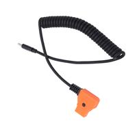 Câble d'alimentation flexible USB-C vers prise D, cordon d'alimentation spiralé compatible avec batterie à monture V