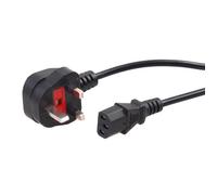 Câble d'alimentation - GB - 3 broches - 1,5 m - 220V-250V - Compatible PC et TV