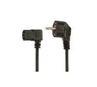 Câble d'alimentation Gembird PC-186A-VDE Noir 1.8m, 10A, dimensions produit 115x190x35mm, poids 178g, dimensions emballage 115x190x35mm, poids 200g.