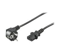 Goobay Câble d'alimentation 68604 coudé IEC 320 C13 1,5 m Noir pour PC, Moniteur, Onduleur
