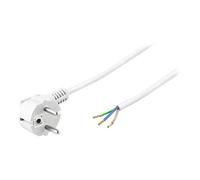 Goobay Câble d'alimentation NK 103 W 2 m fil dénudé pour CEE 7/7 (M) Blanc