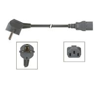 Câble D'Alimentation Gris Cee 7/7 90° + C13 L=3.0 M, 3g1.0 Mm²