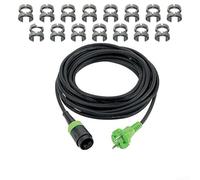 Câble d'alimentation H05 RN-F-4 203914 (489421), câble en caoutchouc 240 V avec fermeture à baïonnette, protection de câble et décharge de traction pour atelier sans poussière, au choix 4 m ou 7,5 m