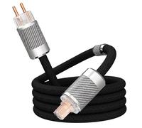 Câble d'alimentation HiFi audiophile, 10 AWG, câble d'alimentation européen, NEMA 5-15P IEC320-C15, connecteur femelle, 125 V/15 A, pour haut-parleur, caisson de basses, platine, amplificateur, DAC