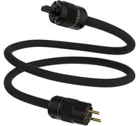 Câble d'alimentation HiFi High End 2 m OFC plaqué argent avec prise Schuko et connecteur de dispositif froid pour amplificateur, lecteur DVD, récepteur AV, précurseur, home cinéma