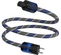 Câble d'alimentation HiFi High End 2 m OFC plaqué argent avec prise Schuko et connecteur de dispositif froid pour amplificateur, lecteur DVD, récepteur AV, précurseur, home cinéma