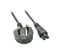 - Câble d'alimentation - IEC 60320 C5 pour BS 1363 (M) - CA 250 V - 5 A - 2 m - moulé - noir - Royaume-Uni
