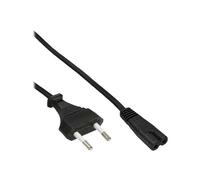 Câble d'alimentation - INLINE - Europlug vers IEC 60320 C7 - 50 cm - Noir - Europlug (M)