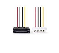 Nedis - Adaptateur secteur - alimentation SATA (M) pour alimentation interne 4 plots (F) - 15 cm - rond - divers