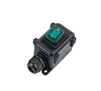 Câble d'alimentation IP65, interrupteur à bascule marin, boîte de jonction étanche, connecteur haute intensité 20 A, extérieur 250 V(1 Hole-Green)