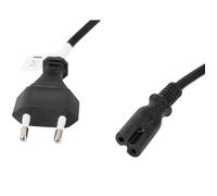 Câble d'alimentation - LANBERG - CEE 7/16 A IEC 320 C7 - 3M - 2,5 A - Neuf