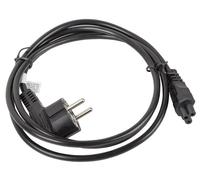 lanberg CA de c5ca-11cc 0018 BK CEE 7/7 Prise Schuko vers IEC 320 C5 Femelle Câble d'alimentation Ordinateur Portable VDE, Noir 1,8 m