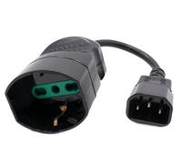 Câble d'alimentation Mach Power pour onduleur - Fiche IEC/SCHUKO, 15 cm, Isolation Parfaite et sécurité Garantie