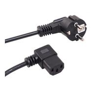 Maclean Câble d'alimentation MCTV-802 Connecteur coudé 1,5 m Fiche EU