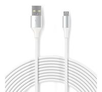 Câble D'Alimentation Micro Usb De 6 M - Pour Wyzecam Pan, Yi Cam, Nest Cam, Caméra Blink Xt, Furbo Dog, Arlo Q, Netvue, Xbox One, Autres Appareils De Caméra De Surveillance Micro[CAB9165572]