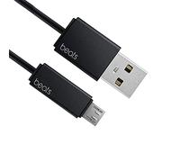 Câble d'alimentation micro USB de rechange compatible avec casque sans fil Beats by Dr Dre Studio Solo Powerbeats 3 2.0 et haut-parleurs pilule (Noir)