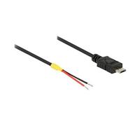 DeLOCK Câble USB 85541 Micro-USB B mâle 0,2 m USB 2.0 Noir