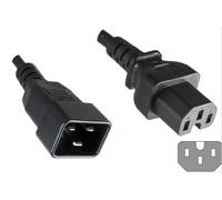 MicroConnect Power Cord C20 - C15 1.8m Black, 16A, 3 x 1mm² H05V2V2-F, VDE, ENEC, RoHS compliant