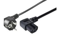 Câble d'alimentation MicroConnect CEE 7/7 - Coudé C15, 3 m, Noir, MC-JT008/HT3W-