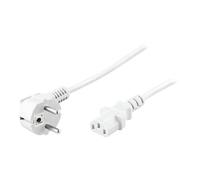Câble d'alimentation MicroConnect - CEE 7/7 (M) incliné pour IEC 60320 C13 - 16 A - 3 m - Blanc