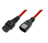 Câble d'alimentation MicroConnect IEC Lock C13-C14, 2 m, MC-C13C14LOCK-2M