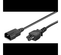 Câble d'alimentation Microconnect PE080610 1m, C14 Mâle vers C5 Femelle, 250V 10A, PVC noir, conducteur cuivre 0.75mm², RoHS