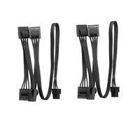 Câble d'alimentation modulaire 2X 6 broches vers 4 Molex Câble IDE 6 broches vers 4 pour CORSAIR RM1000X RM850X RM750X RM650X RM550X